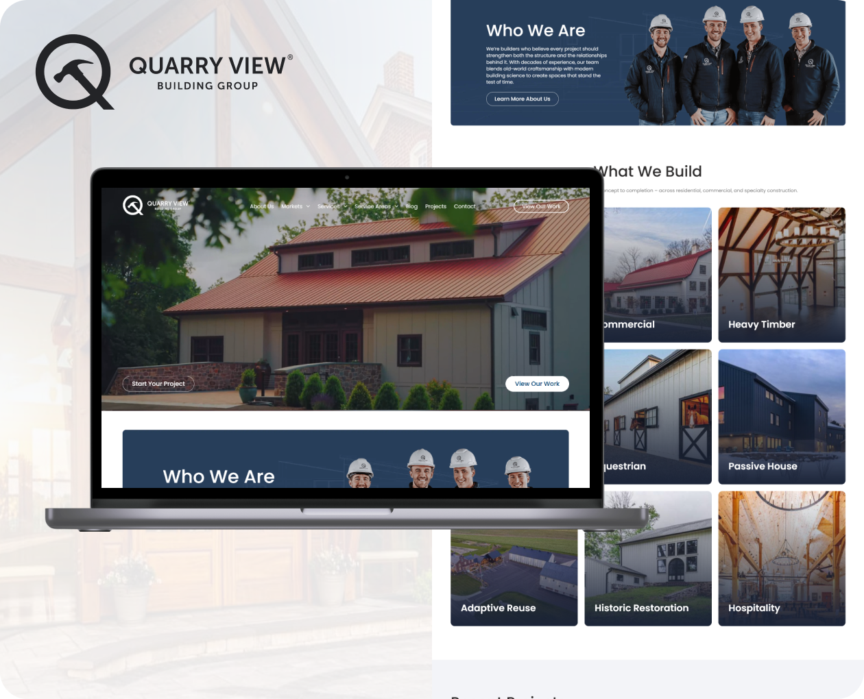 Quarry View Building Group website