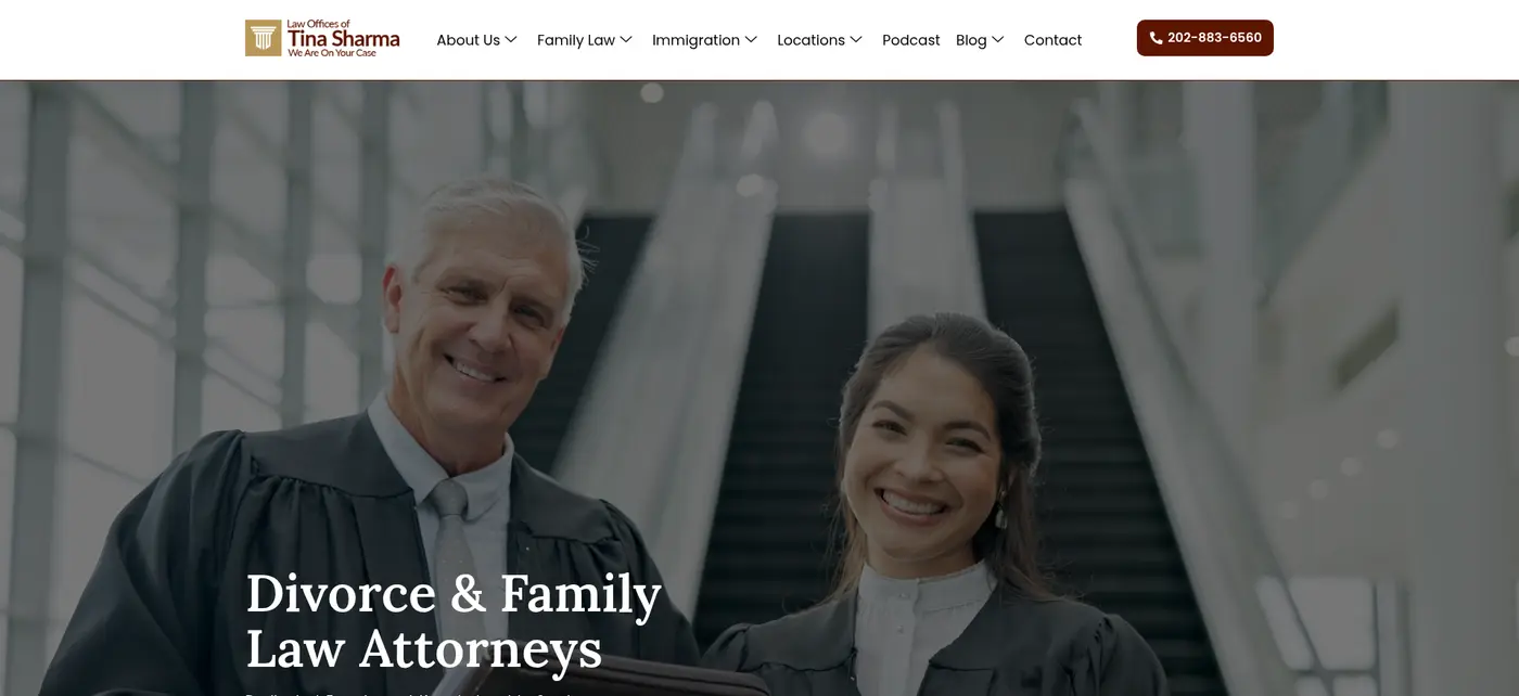 Tina Sharma Law website